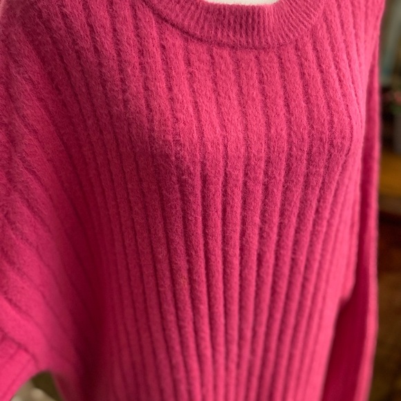 Aerie Pink Ribbed Sweater - Picture 3 of 7